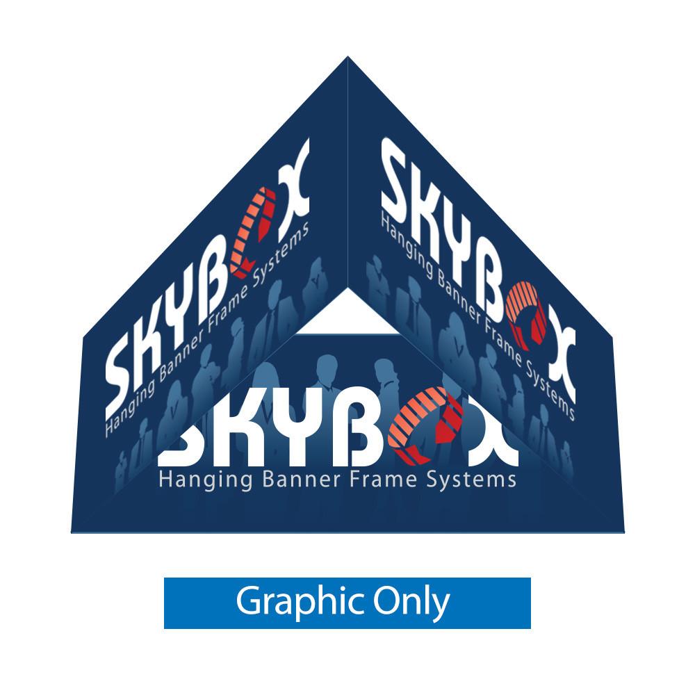 8ft Hanging Banner Triangle — Graphic Only / Double Sided